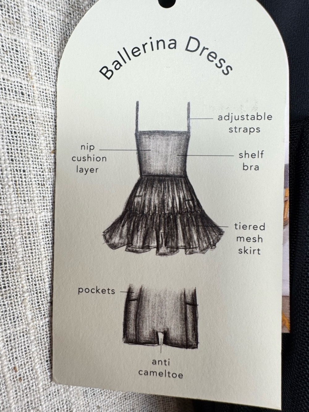 Blogilates Ballerina Dress Black Mesh Skort L NWT - Picture 10 of 10